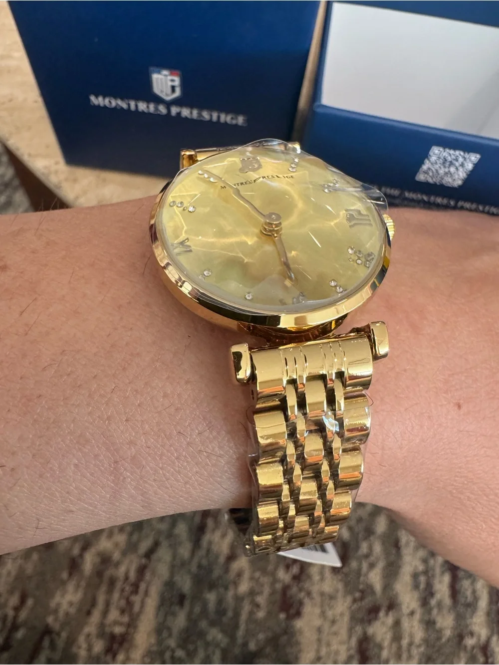 Montres Prestige Gold Tone Women's Watch